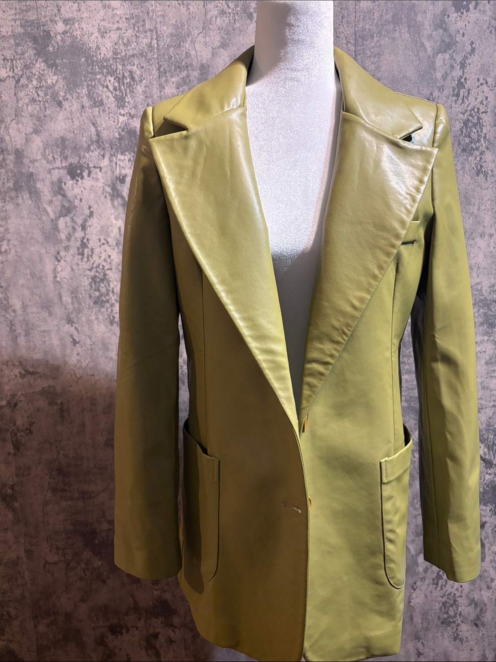 PrettyLittleThing Olive Green Longline Blazer